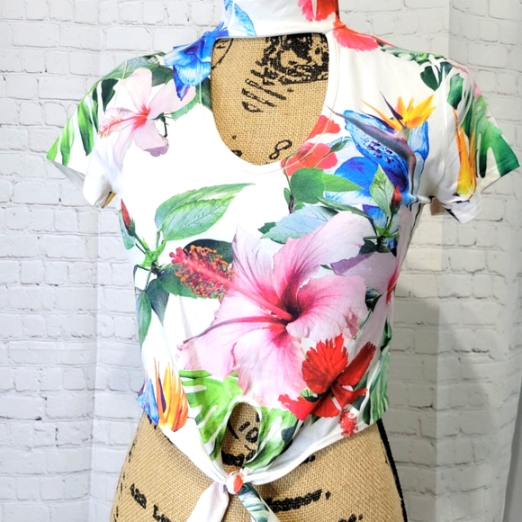 Gaze USA Floral Top - Picture 1 of 4